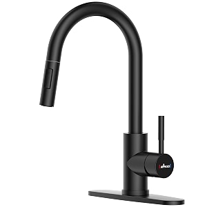 appaso kitchen sink mixer tap hot amp cold matte black stainless steel