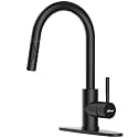 APPASO Kitchen Sink Mixer Tap Hot &amp; Cold Matte Black Stainless Steel