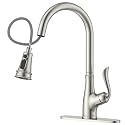 APPASO Vintage Style Brushed Nickel Kitchen Faucet with Pull Down Sprayer