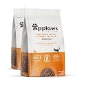 Applaws Complete Dry Cat Food, Grain-Free, Limited Ingredient with Added Vitamins &amp; Minerals, Protein, Supports Digestion, Chicken &amp; Turkey (4 Pound Bag) (Pack of 2)