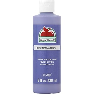 apple barrel acrylic paint in assorted colors 8 ounce 20474 petunia purple
