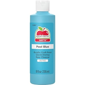apple barrel acrylic paint in assorted colors 8 ounce 20716 pool blue