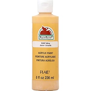 apple barrel acrylic paint in assorted colors 8 oz 20406 yellow