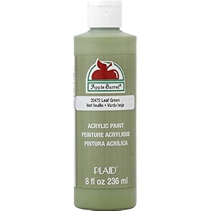 apple barrel acrylic paint in assorted colors 8 ounce 20472 leaf green