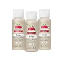 Apple Barrel Acrylic Paint in Assorted Colors (2 oz), 4471E, Beige- (Pack of 3)