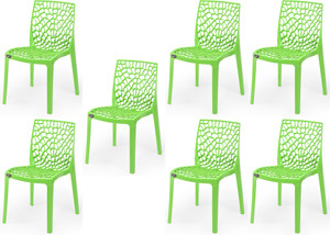 apple furniture designer web plastic living room outdoor chair plastic dining chair set of 7 finish color - green