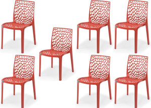 apple furniture designer web plastic living room outdoor chair plastic dining chair set of 7 finish color - red