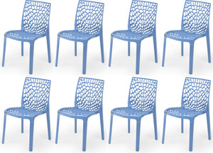 apple furniture designer web plastic living room outdoor chair plastic dining chair set of 8 finish color - blue