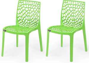 apple furniture designer web plastic living room outdoor chair plastic dining chair set of 2 finish color - green