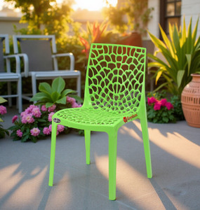 apple furniture designer web plastic living room outdoor chair plastic dining chair set of 1 finish color - green