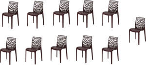 apple furniture designer web plastic living room outdoor chair plastic dining chair set of 11 finish color - brown
