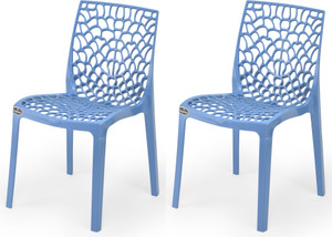 apple furniture designer web plastic living room outdoor chair plastic dining chair set of 2 finish color - blue