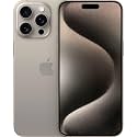 Apple iPhone 15 Pro Max, 1TB, Natural Titanium - Unlocked (GSM Only) (Renewed)
