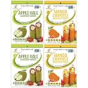 Apple Kale & Mango Chipotle Sandwich Wraps (Four-Pack) – Variety Pack of Plant-Based, Gluten-Free, Low-Carb Wraps – Vegan, Non-GMO, Paleo Tortilla Alternatives for Healthy Eating