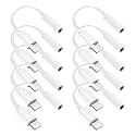 [Apple MFi Certified] 100 Pack for iPhone 3.5mm Headphones Adapter, Lightning to 3.5 mm Headphone/Earphone Jack Converter Audio Aux Dongle Compatible with iPhone 14 13 12 11 Pro XR XS Max X 8 7