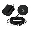 [Apple MFi Certified] iPhone Magnetic Wireless Charger 15W 6FT Mag-Safe Charging Pad with USB C Fast Wall Charger Block for iPhone 17 Pro Max/Air/16 Pro/16 Plus/15/14/13/12/AirPods Pro 3/2(Black)