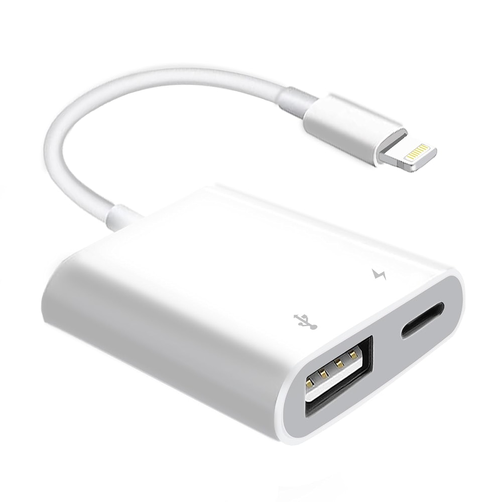 [Apple MFi Certified] Lightning to USB Camera Adapter with Charging ...