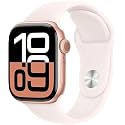 Apple Watch Series 10 [GPS, 42mm] - Rose Gold Aluminum Case with Light Blush, M/L (Renewed Premium)
