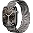 Apple Watch Series 10 [GPS + Cellular, 46mm] - Slate Titanium Case with Slate Milanese Loop, M/L, M/L (Renewed)