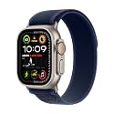 Apple Watch Ultra 2 [GPS + Cellular 49mm] Natural Titanium Case with Blue Trail Loop - M/L (Renewed)