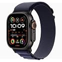 Apple Watch Ultra 2 [GPS + Cellular, 49mm] Black Titanium Case with Blue Alpine Loop, M (Renewed Premium)