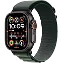 Apple Watch Ultra 2 [GPS + Cellular 49mm] - Black Titanium Case with Green Trail Loop, M/L (Renewed)