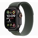 Apple Watch Ultra 2 [GPS + Cellular 49mm] - Black Titanium Case with Green Trail Loop, S/M (Renewed Premium)
