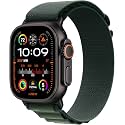 Apple Watch Ultra 2 [GPS + Cellular 49mm] - Black Titanium Case with Dark Green Alpine Loop, Large (Renewed Premium)