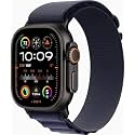 Apple Watch Ultra 2 [GPS + Cellular, 49mm] Black Titanium Case with Blue Alpine Loop, L (Renewed Premium)
