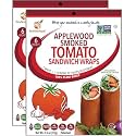 Applewood Smoked Tomato Sandwich Wraps (Two-Pack) – Vegan, Gluten-Free, Low-Carb Tomato Wraps with Smoky Flavor – Non-GMO, Paleo-Friendly, Plant-Based Bread Substitute