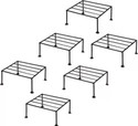 Appraise Home Impex Iron Indoor/Outdoor Plant Stand for Home Garden Balcony Living Room Decoration Plant Container Set