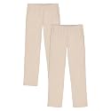 Approved School Wear ASW Girls' School Uniform Pull on Stretch Twill Pant, Straight Leg, Multipack