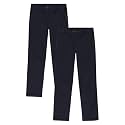 Approved School Wear ASW Girls' School Uniform Pull on Stretch Twill Pant, Straight Leg, Multipack