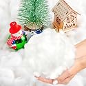 Apragaz Christmas Fake Snow Decoration, 1.1 LB Artificial Snow Fluffy Fake Snow Bulk, Flame Resistant Indoor Snow for Winter Village, Nativity, Christmas Tree, Christmas Decoration