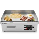 APRANTO Commercial Electric Griddle Plate Tawa (Flat) | Ideal for Dosa, Chapati, Paratha, Roll, Wrap | Temp: 0 C-300 C| Size (inches): 21x13 | APRA India
