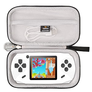 aproca grey hard travel storage case for beijue 16 bit handheld games