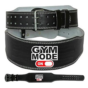 aprodo 4 inch wide genuine leather weightlifting belt back support power training belt workout exercise power-lifting squat gym belt for men and women