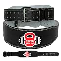 APRODO 4’’ Inch Wide Genuine Leather Weightlifting Belt Back Support Power Training Belt Workout Exercise Power-lifting Squat Gym Belt For MEN AND WOMEN