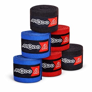 aprodo boxing hand wraps perfect spandex elastic stretch for men amp women 3 pairs pack multicolor 18034 450m