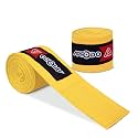 APRODO Boxing Hand Wraps Perfect Spandex Elastic Stretch for Men &amp; Women (Yellow, (120") 3.0m)