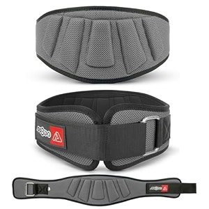 aprodo power guidance nylon weightlifting belt lumbar waist support trainer protector belts for weight lifting fitness sport gym for men and women