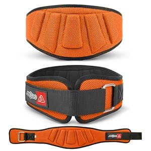 aprodo power guidance nylon weightlifting belt lumbar waist support trainer protector belts for weight lifting fitness sport gym for men and women