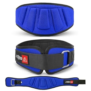 aprodo power guidance nylon weightlifting belt lumbar waist support trainer protector belts for weight lifting fitness sport gym for men and women