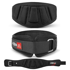 aprodo power guidance nylon weightlifting belt lumbar waist support trainer protector belts for weight lifting fitness sport gym for men and women