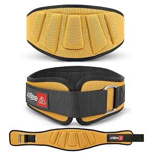 aprodo power guidance nylon weightlifting belt lumbar waist support trainer protector belts for weight lifting fitness sport gym for men and women