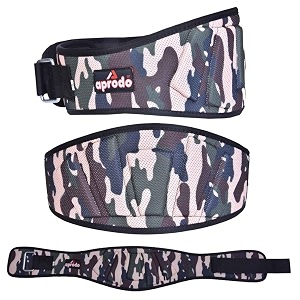 aprodo power guidance nylon weightlifting belt lumbar waist support trainer protector belts for weight lifting fitness sport gym for men and women