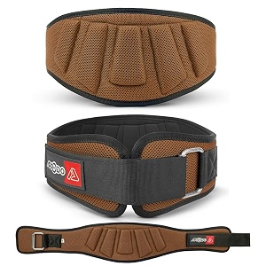 aprodo power guidance nylon weightlifting belt lumbar waist support trainer protector belts for weight lifting fitness sport gym for men and women