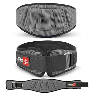 aprodo power guidance nylon weightlifting belt lumbar waist support trainer protector belts for weight lifting fitness sport gym for men and women
