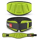 APRODO Power Guidance Nylon Weightlifting Belt Lumbar Waist Support Trainer Protector Belts for Weight Lifting Fitness Sport Gym for Men and Women