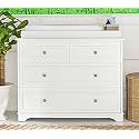 APRODZ Wooden Sideboard Cabinet for Hallway Living Room 4 Drawer Organiser for Bedroom Multipurpose Furniture Home Kitchen Drawing Room Lounge with Top Storage &amp; Mattress (Included) (White/Finish)